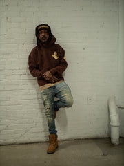 Brown hoodie set